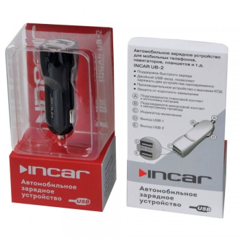 Зарядное устройство USB автомобильное Incar UB-2BL