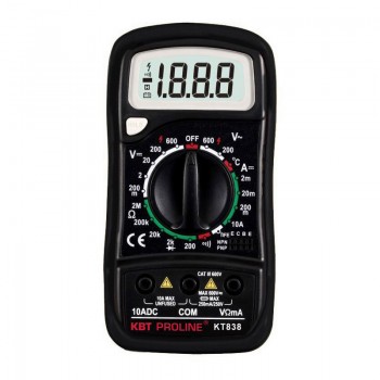 Мультиметр цифровой с True RMS КВТ KT 838 PROLINE