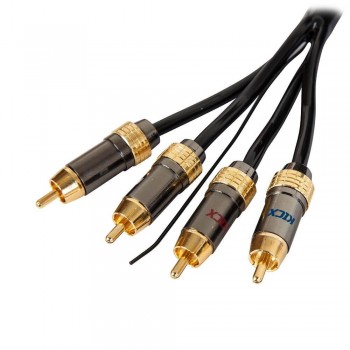 Kicx RCA-06 межблочный кабель 4RCA-4RCA