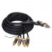 Kicx RCA-06 межблочный кабель 4RCA-4RCA