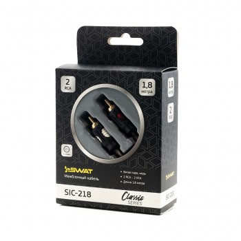 SWAT SIC-218 межблочный кабель 2RCA-2RCA