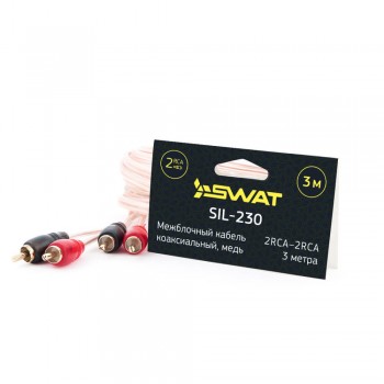 SWAT SIL-230 межблочный кабель 2RCA-2RCA