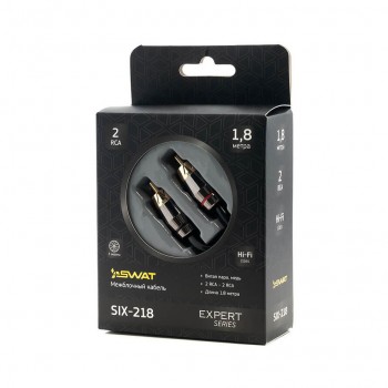 SWAT SIX-218 межблочный кабель 2RCA-2RCA
