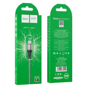 Кабель питания USB hoco. X50 for Type-C
